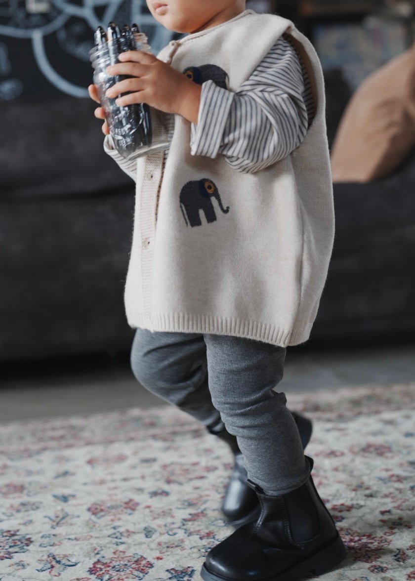 Elephant Knit Vest