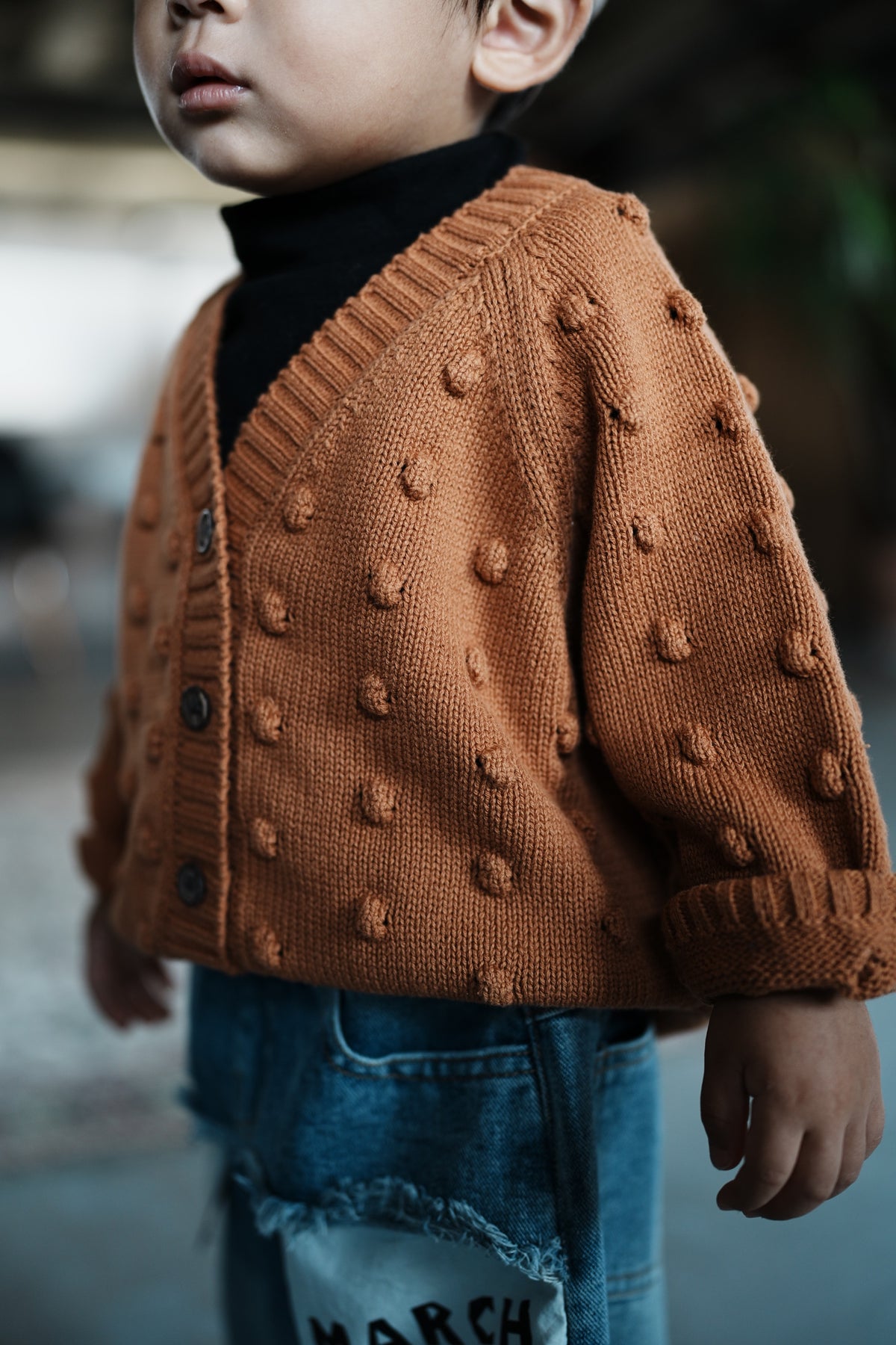 Dot Knit Cardigan