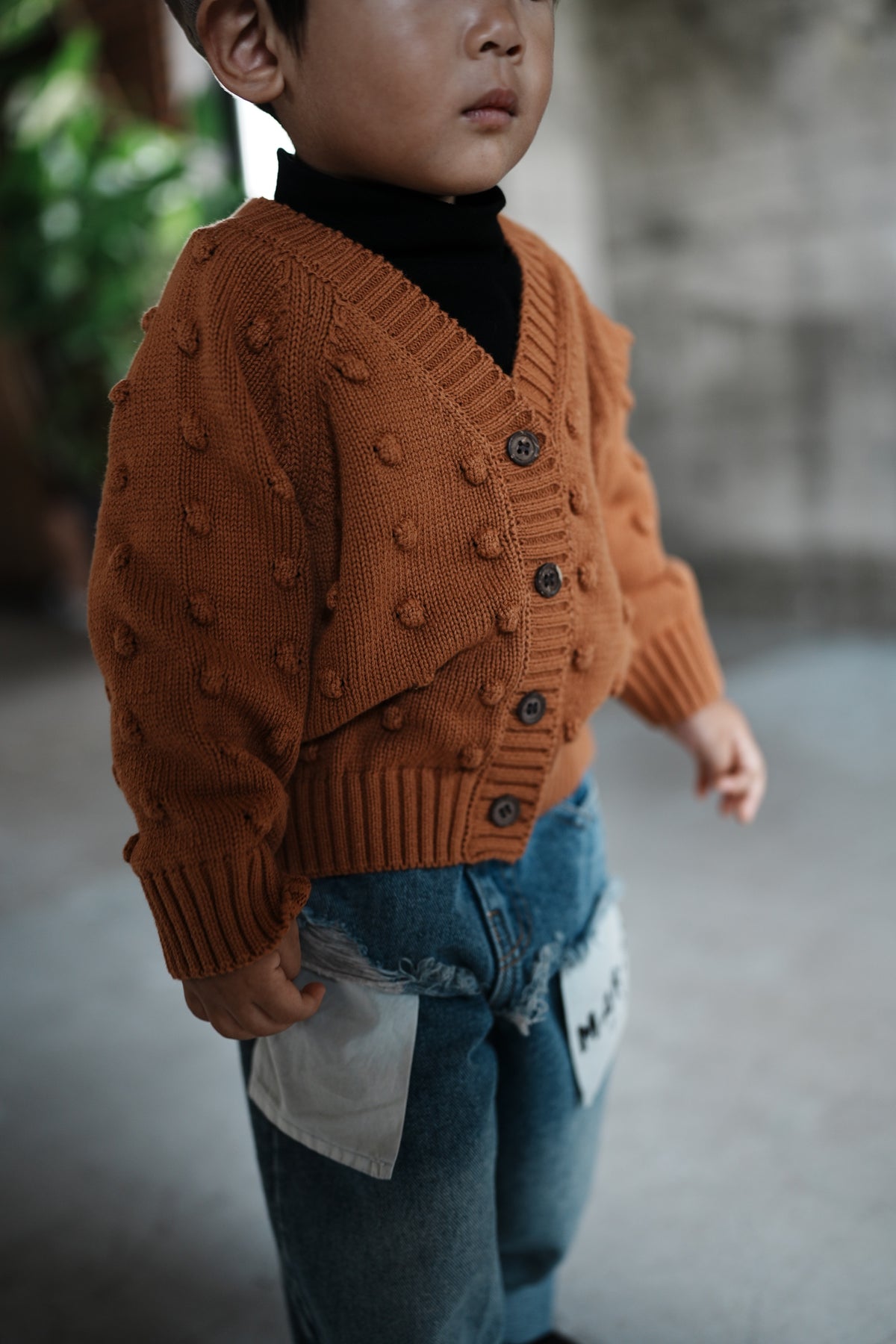 Dot Knit Cardigan