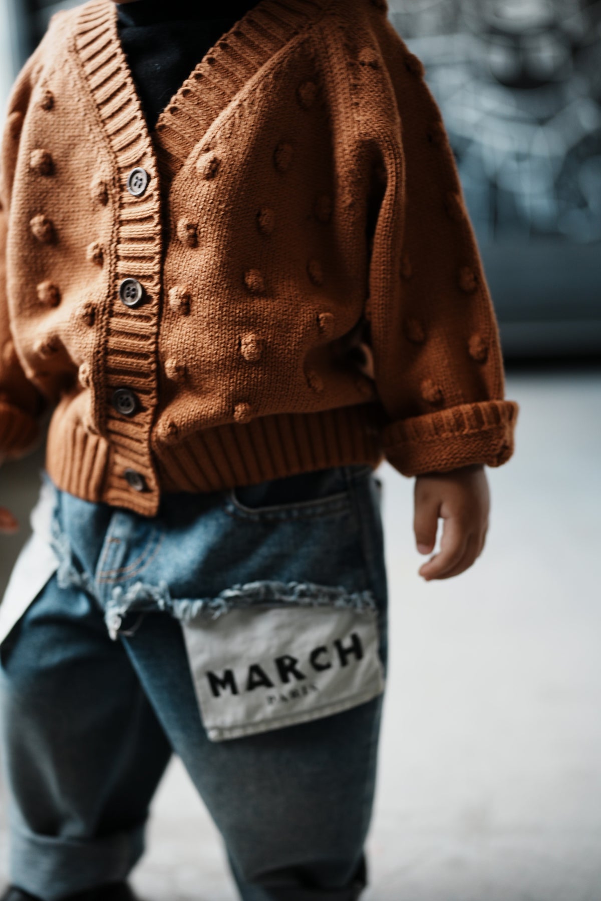 Dot Knit Cardigan