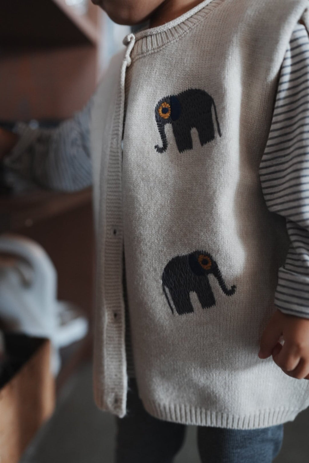 Elephant Knit Vest