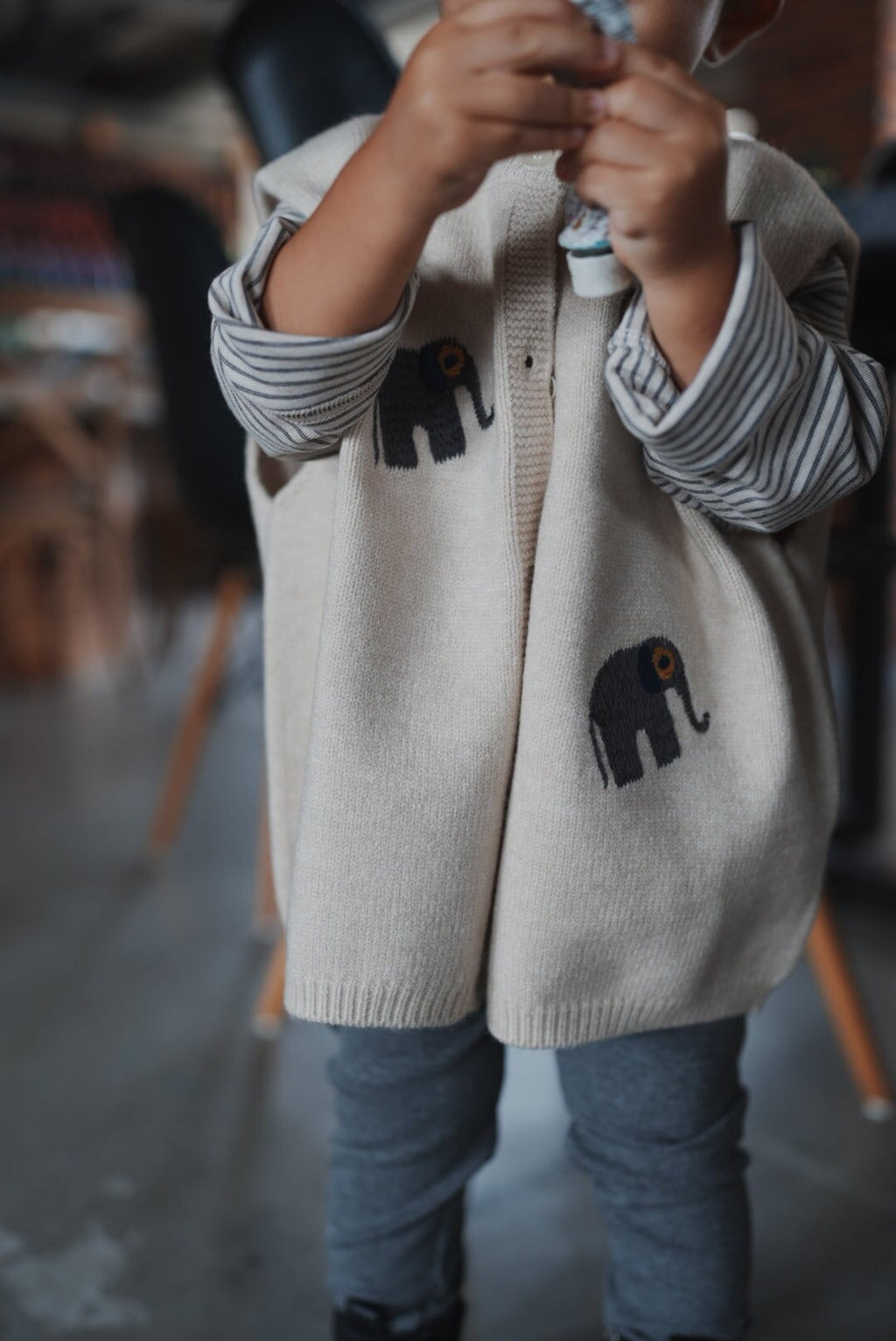 Elephant Knit Vest