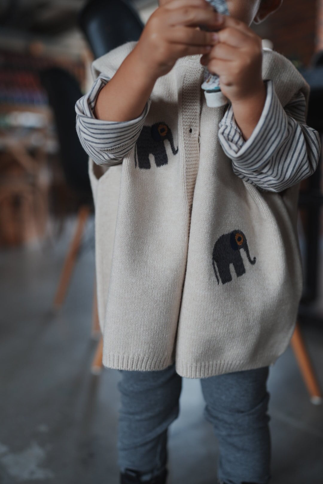 Elephant Knit Vest