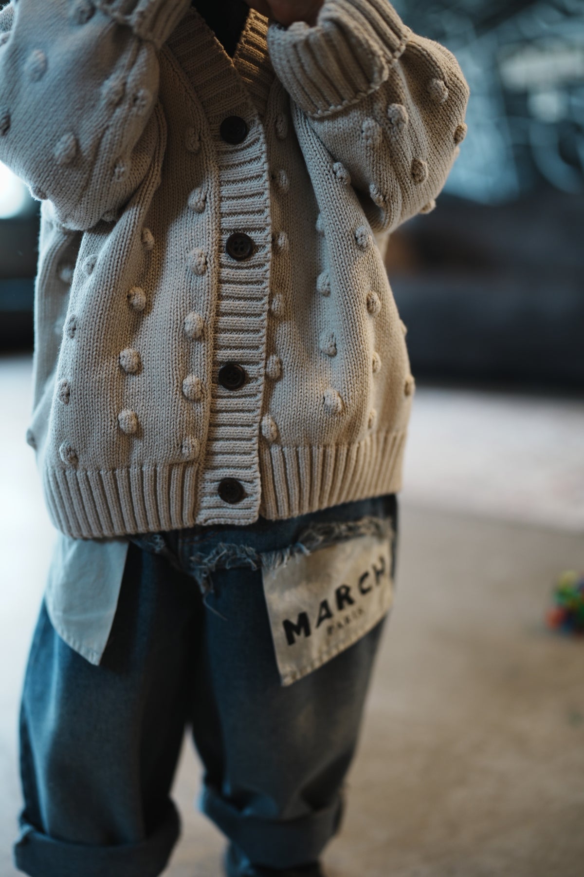 Dot Knit Cardigan