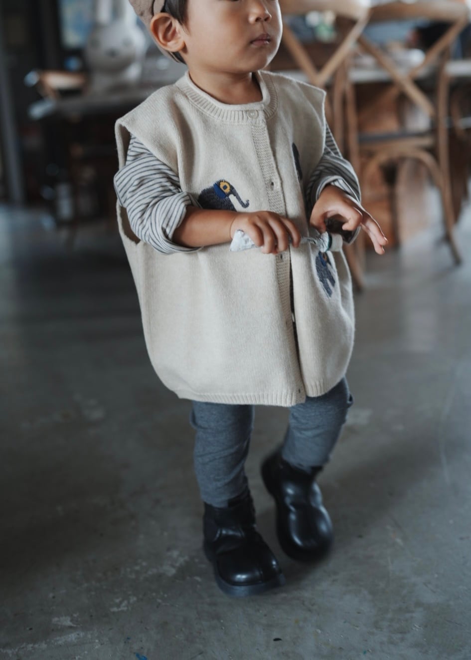 Elephant Knit Vest