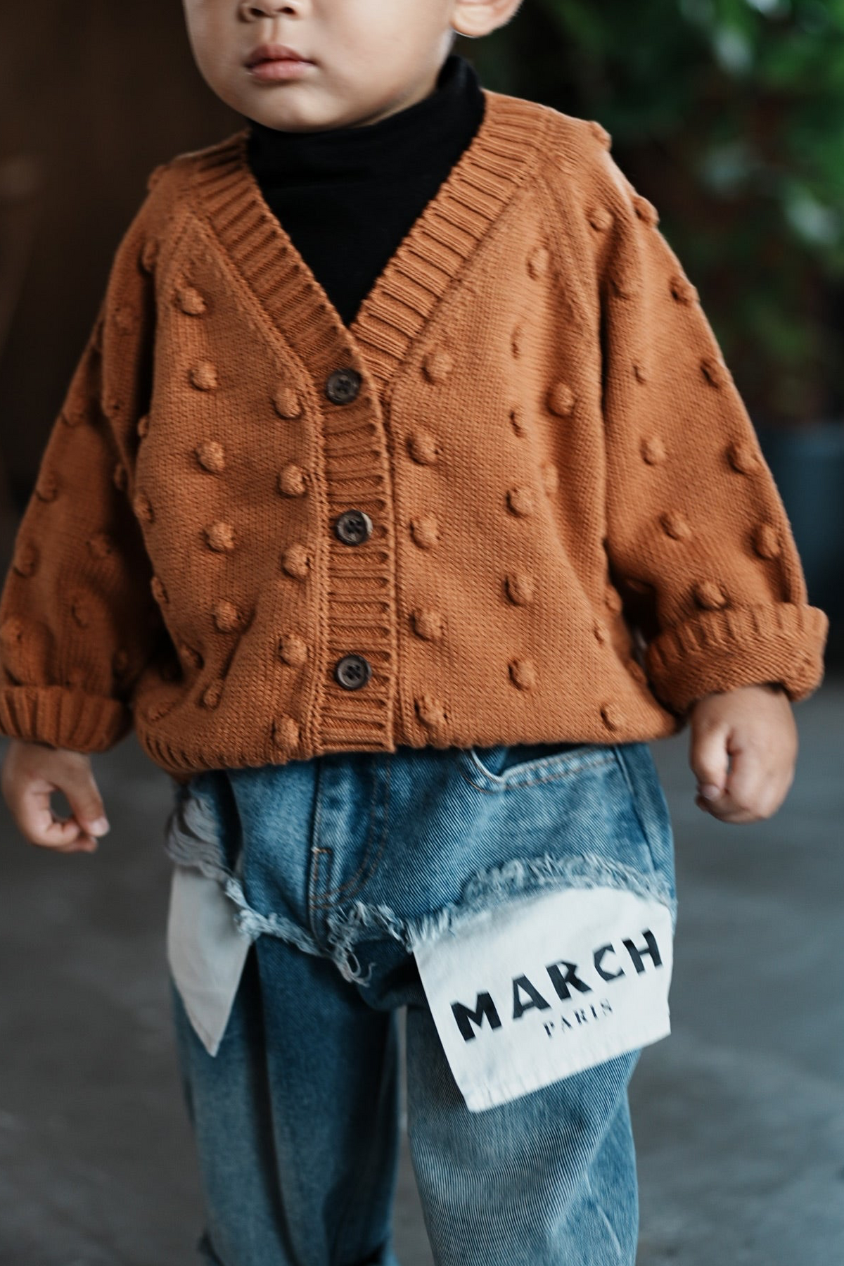 Dot Knit Cardigan