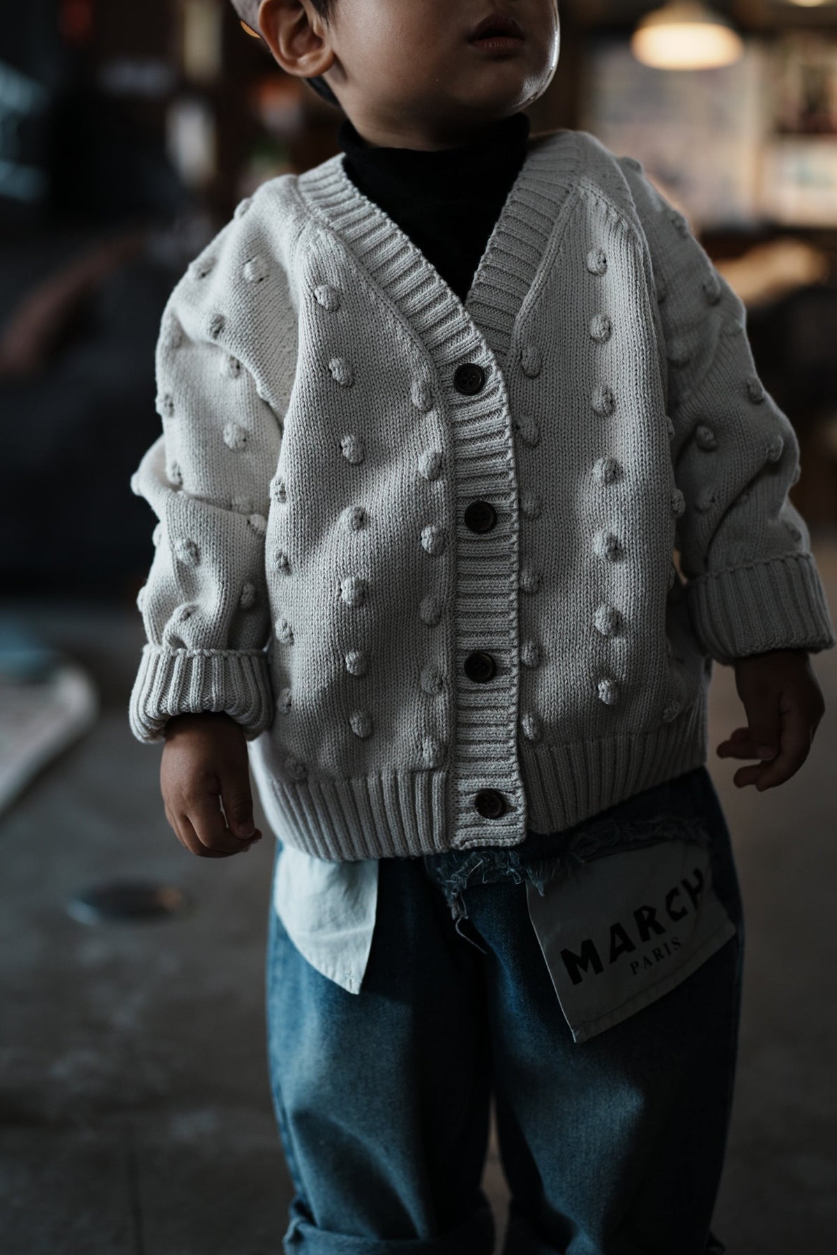 Dot Knit Cardigan