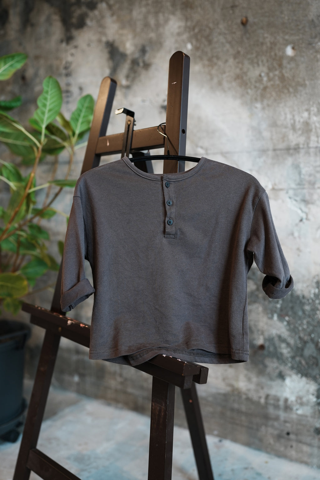 Back-print Henley Tee