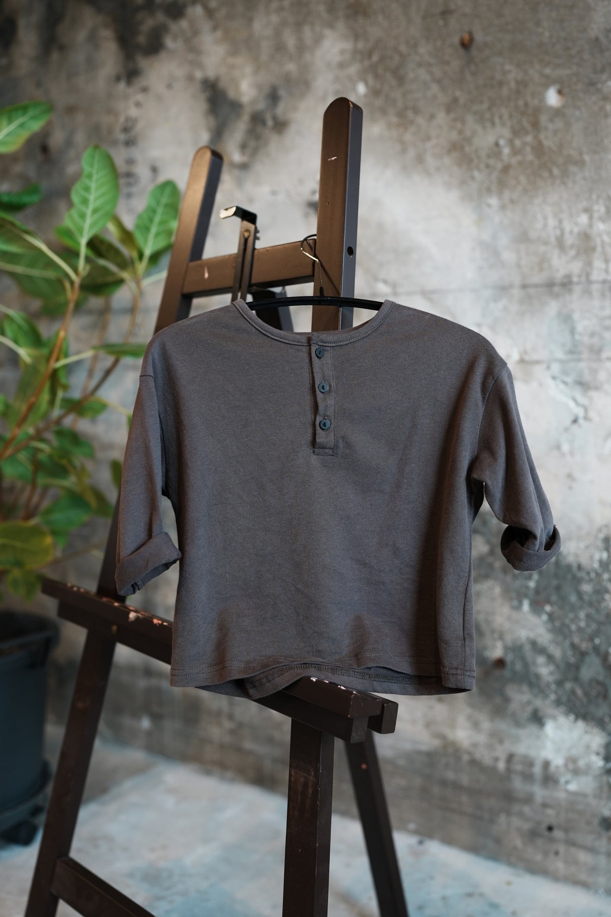 Back-print Henley Tee