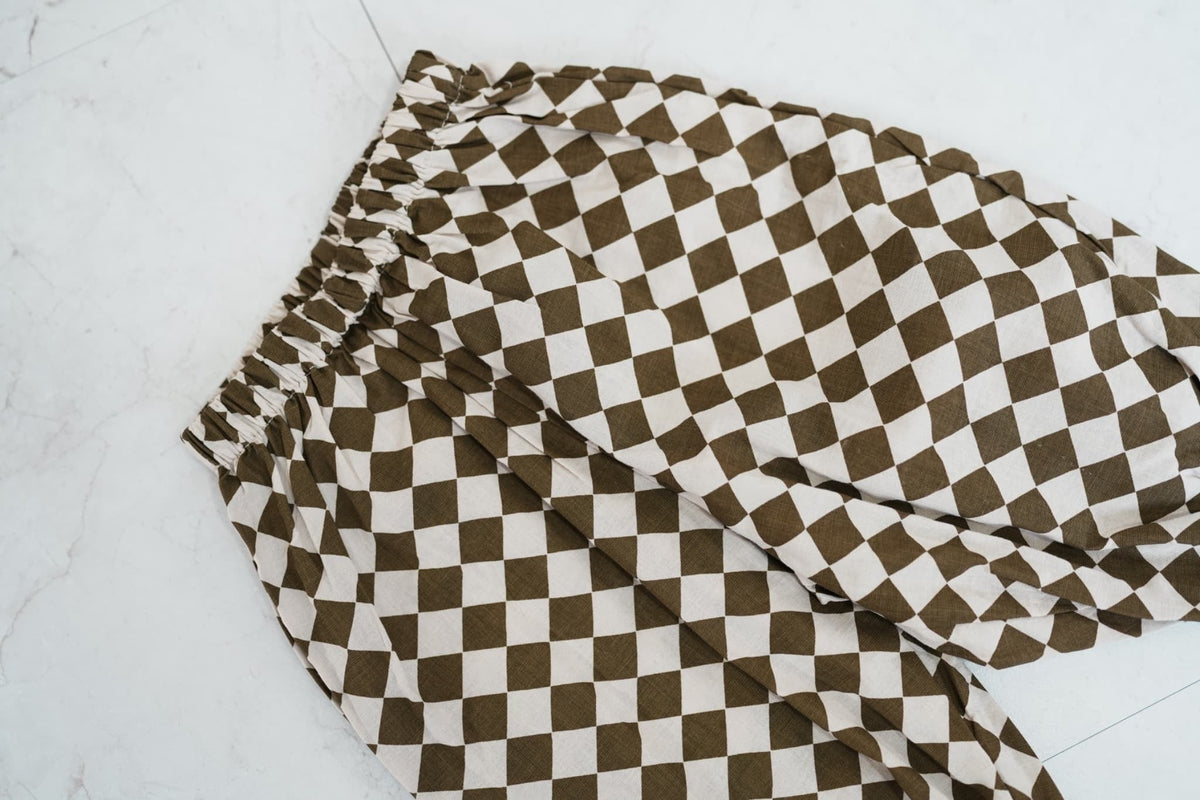 Diamond Check Pants